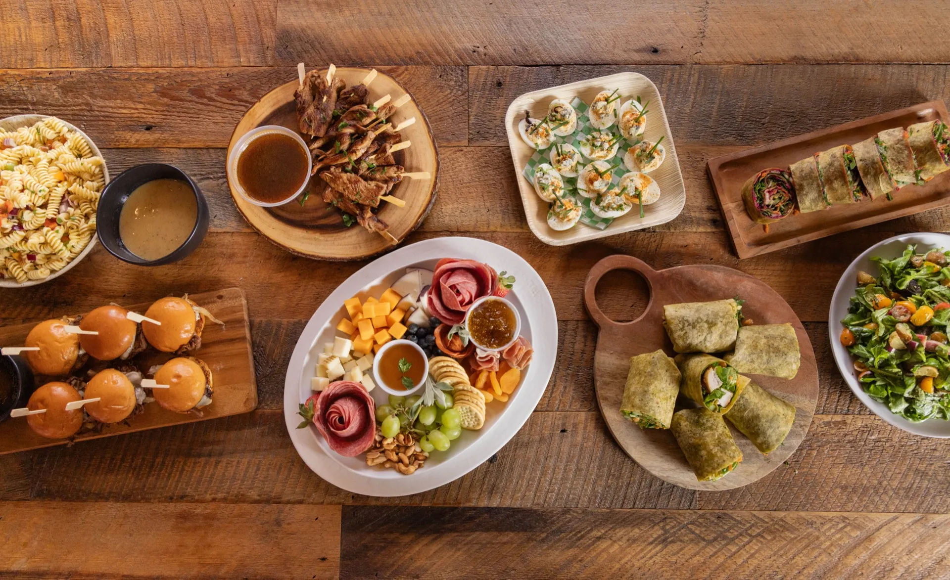 Deli Nerds catering platters donated for a Costa Mesa community event